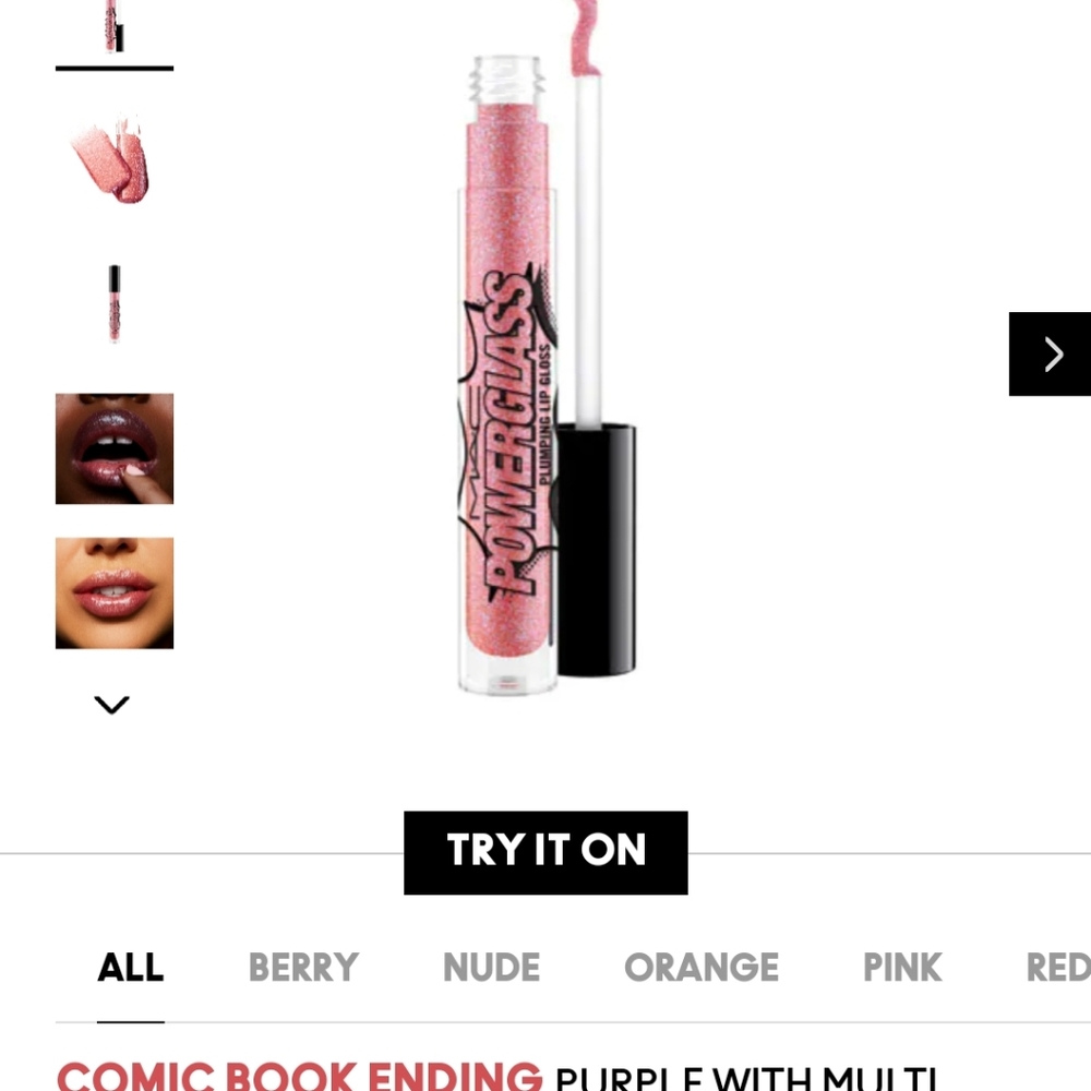 MAC POWERGLASS PLUMPING LIP GLOSS.